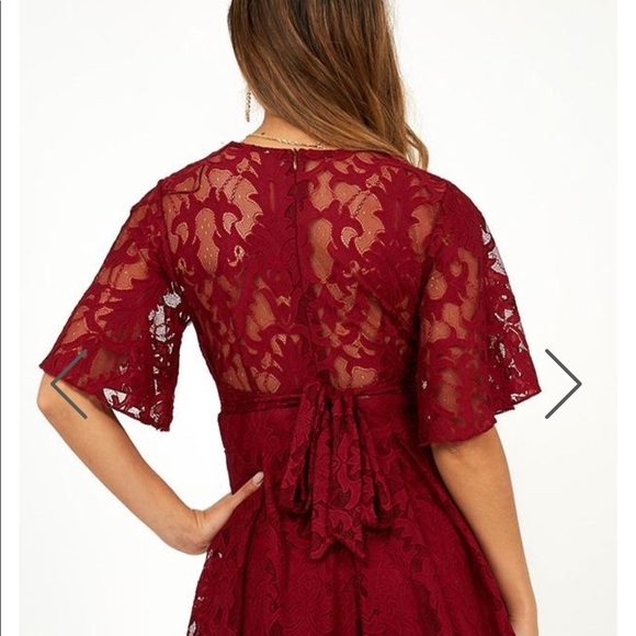 Showpo. Red Lace Romper NWT - Picture 6 of 8